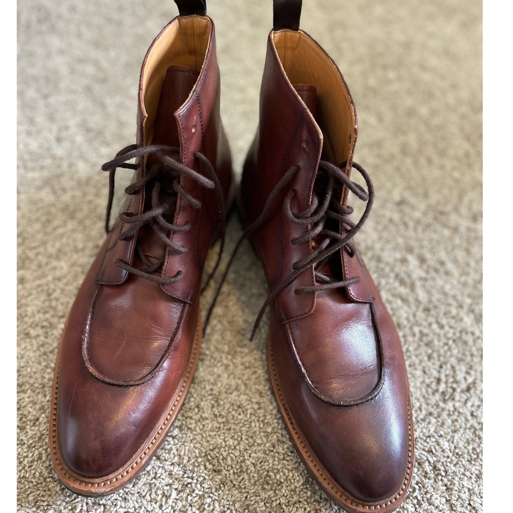 CURATORE Savona Leather Boot In Brown Classic Old Money Leather Boot SZ 10.5‎
